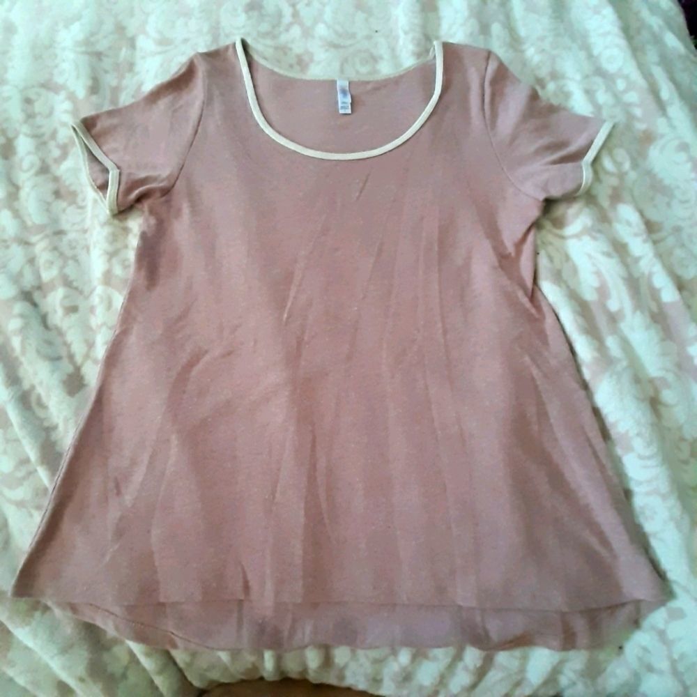 Lularoe pink tunic swing sz Large oversized top